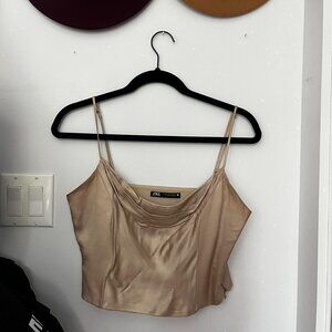 Champagne corset top